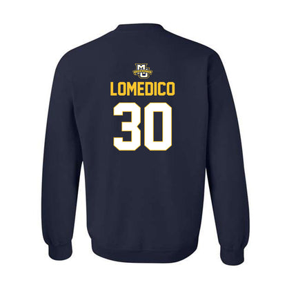 Marquette - NCAA Men's Lacrosse : Iggy LoMedico - Sports Shersey Crewneck Sweatshirt-1