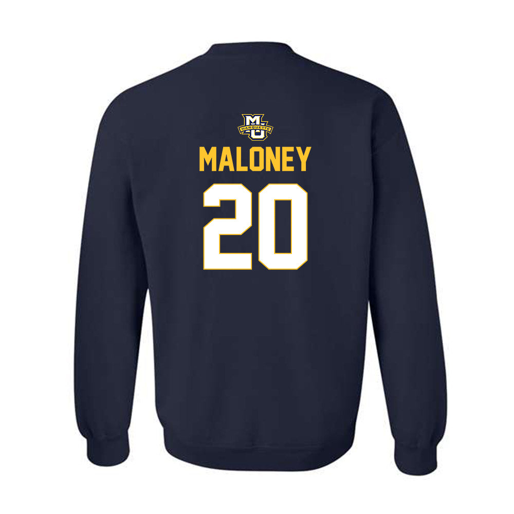 Marquette - NCAA Men's Lacrosse : Michael Maloney - Sports Shersey Crewneck Sweatshirt-1