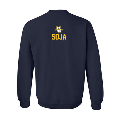 Marquette - NCAA Men's Lacrosse : Russell Soja - Sports Shersey Crewneck Sweatshirt-1