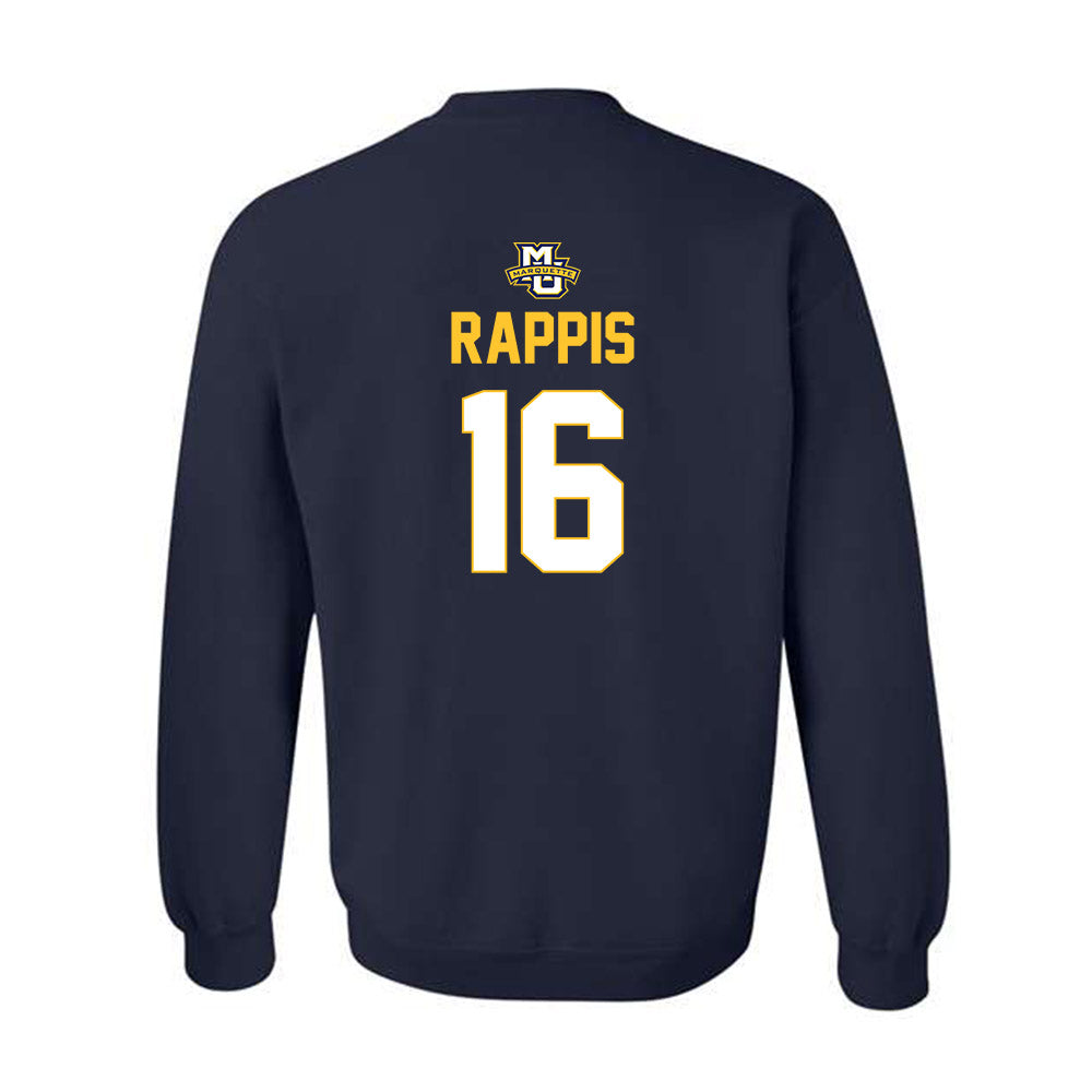 Marquette - NCAA Men's Lacrosse : Nolan Rappis - Sports Shersey Crewneck Sweatshirt-1
