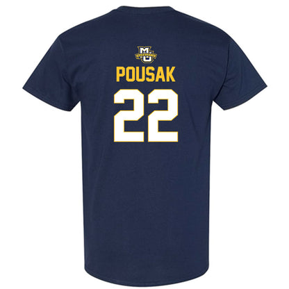 Marquette - NCAA Men's Lacrosse : Ben Pousak - Sports Shersey T-Shirt-1
