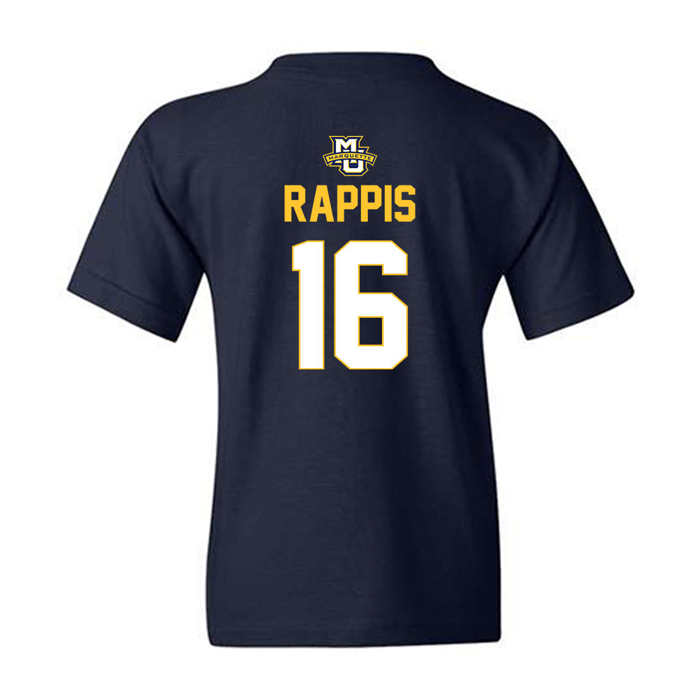 Marquette - NCAA Men's Lacrosse : Nolan Rappis - Sports Shersey Youth T-Shirt-1