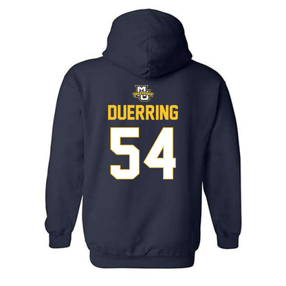 Marquette - NCAA Men's Lacrosse : Dylan Duerring - Sports Shersey Hooded Sweatshirt-1