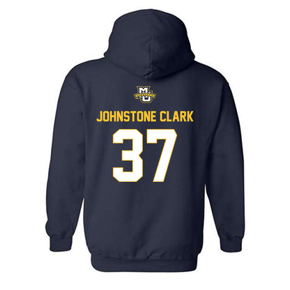 Marquette - NCAA Men's Lacrosse : Pierce Johnstone Clark - Sports Shersey Hooded Sweatshirt-1