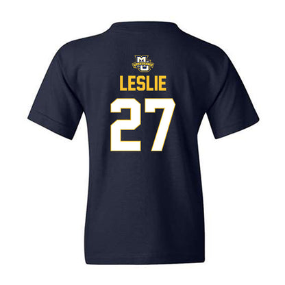 Marquette - NCAA Men's Lacrosse : Parker Leslie - Sports Shersey Youth T-Shirt-1