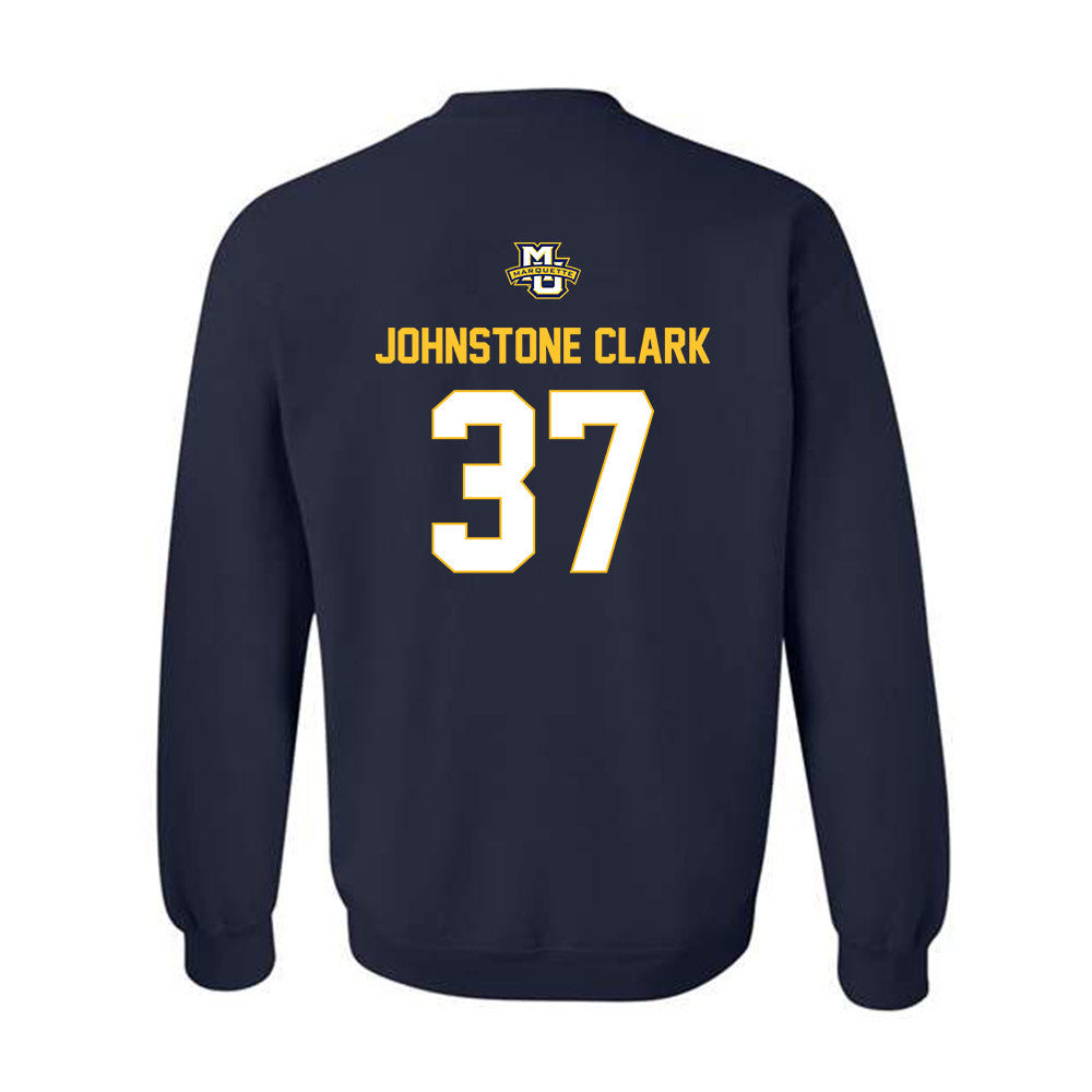 Marquette - NCAA Men's Lacrosse : Pierce Johnstone Clark - Sports Shersey Crewneck Sweatshirt-1