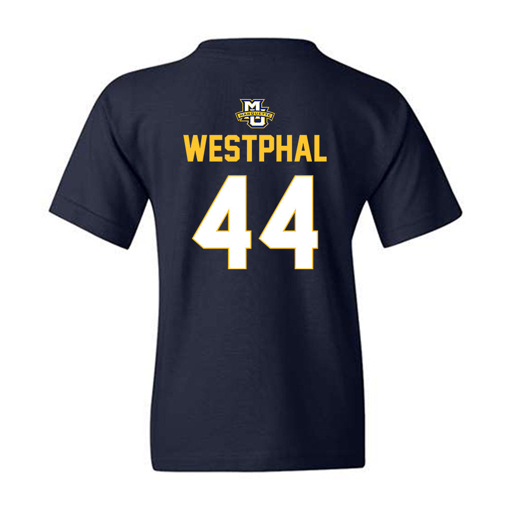 Marquette - NCAA Men's Lacrosse : Beau Westphal - Sports Shersey Youth T-Shirt-1