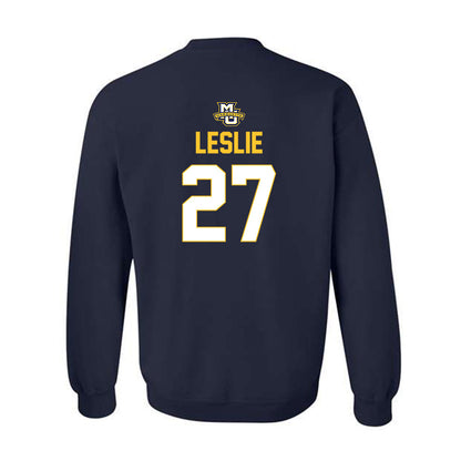 Marquette - NCAA Men's Lacrosse : Parker Leslie - Sports Shersey Crewneck Sweatshirt-1