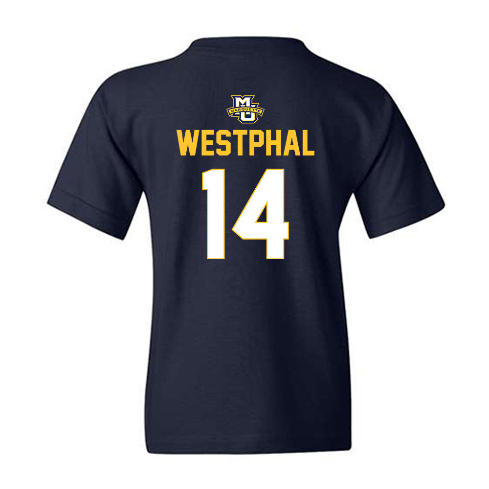 Marquette - NCAA Men's Lacrosse : Beau Westphal - Sports Shersey Youth T-Shirt-1