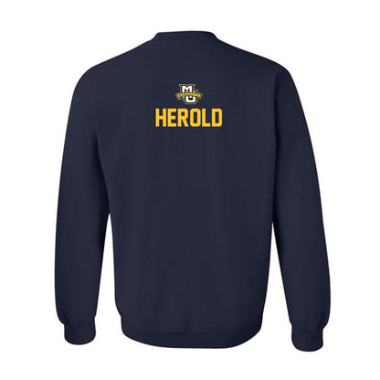 Marquette - NCAA Men's Lacrosse : Jack Herold - Sports Shersey Crewneck Sweatshirt-1