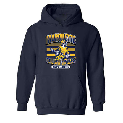 Marquette - NCAA Men's Lacrosse : Nolan Rappis - Sports Shersey Hooded Sweatshirt-0