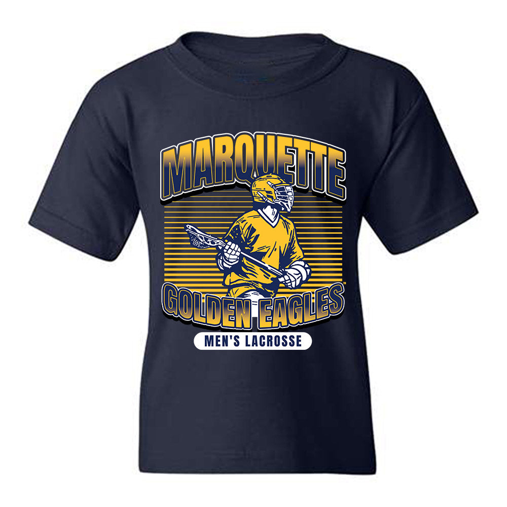 Marquette - NCAA Men's Lacrosse : Ben Pousak - Sports Shersey Youth T-Shirt-0