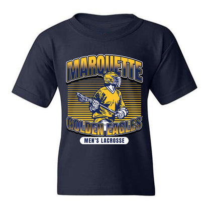 Marquette - NCAA Men's Lacrosse : Ben Pousak - Sports Shersey Youth T-Shirt-0