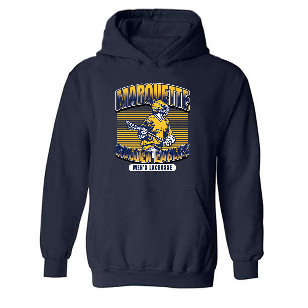 Marquette - NCAA Men's Lacrosse : Brady Nicholas - Sports Shersey Hooded Sweatshirt