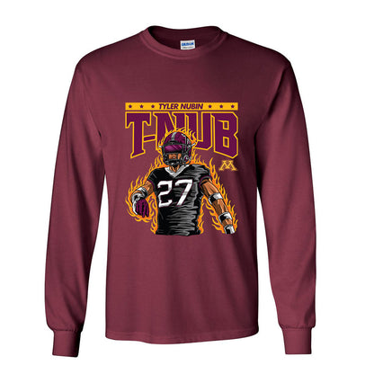Minnesota - NCAA Football : Tyler Nubin Defensive Back Long Sleeves T-Shirt