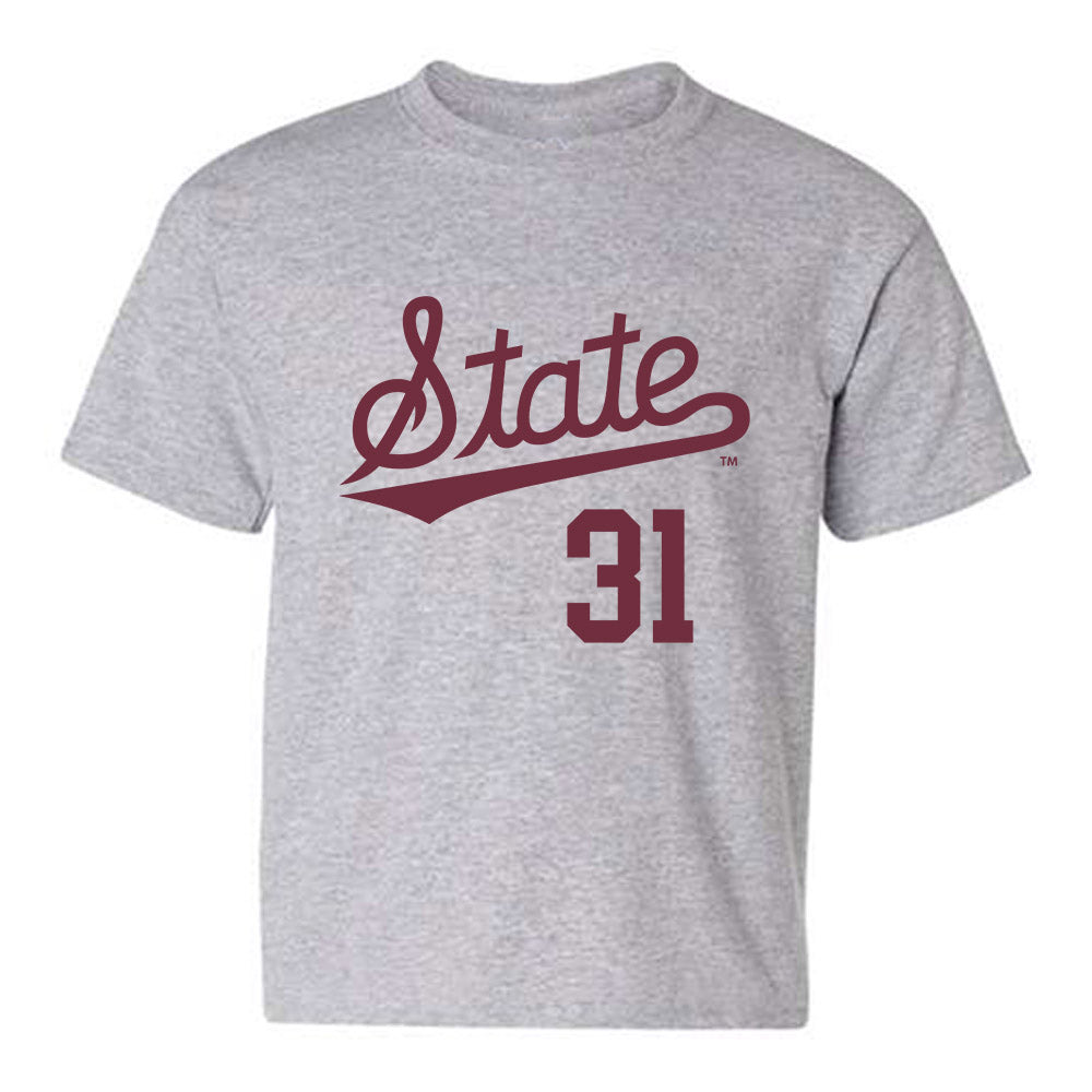 Mississippi State - NCAA Baseball : Charlie Wortham - Classic Shersey Youth T-Shirt-0