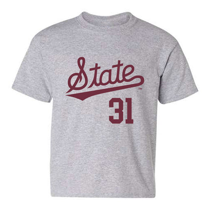 Mississippi State - NCAA Baseball : Charlie Wortham - Classic Shersey Youth T-Shirt-0