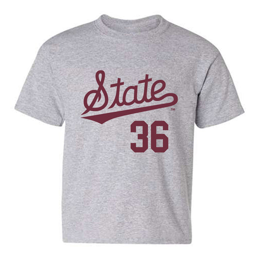 Mississippi State - NCAA Baseball : Tyler Pitzer - Classic Shersey Youth T-Shirt-0