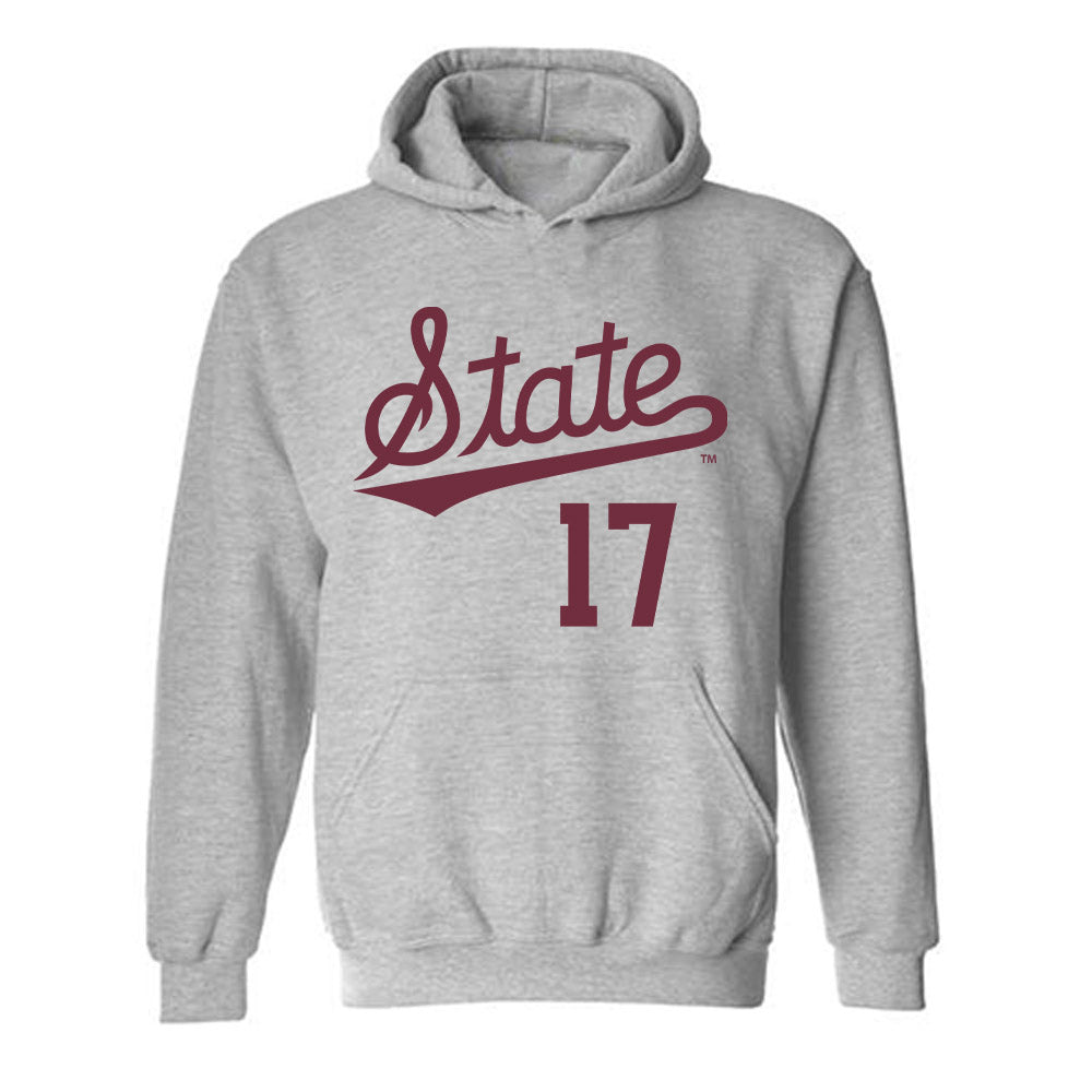Mississippi State - NCAA Baseball : Parker Rhodes - Classic Shersey Hooded Sweatshirt-0