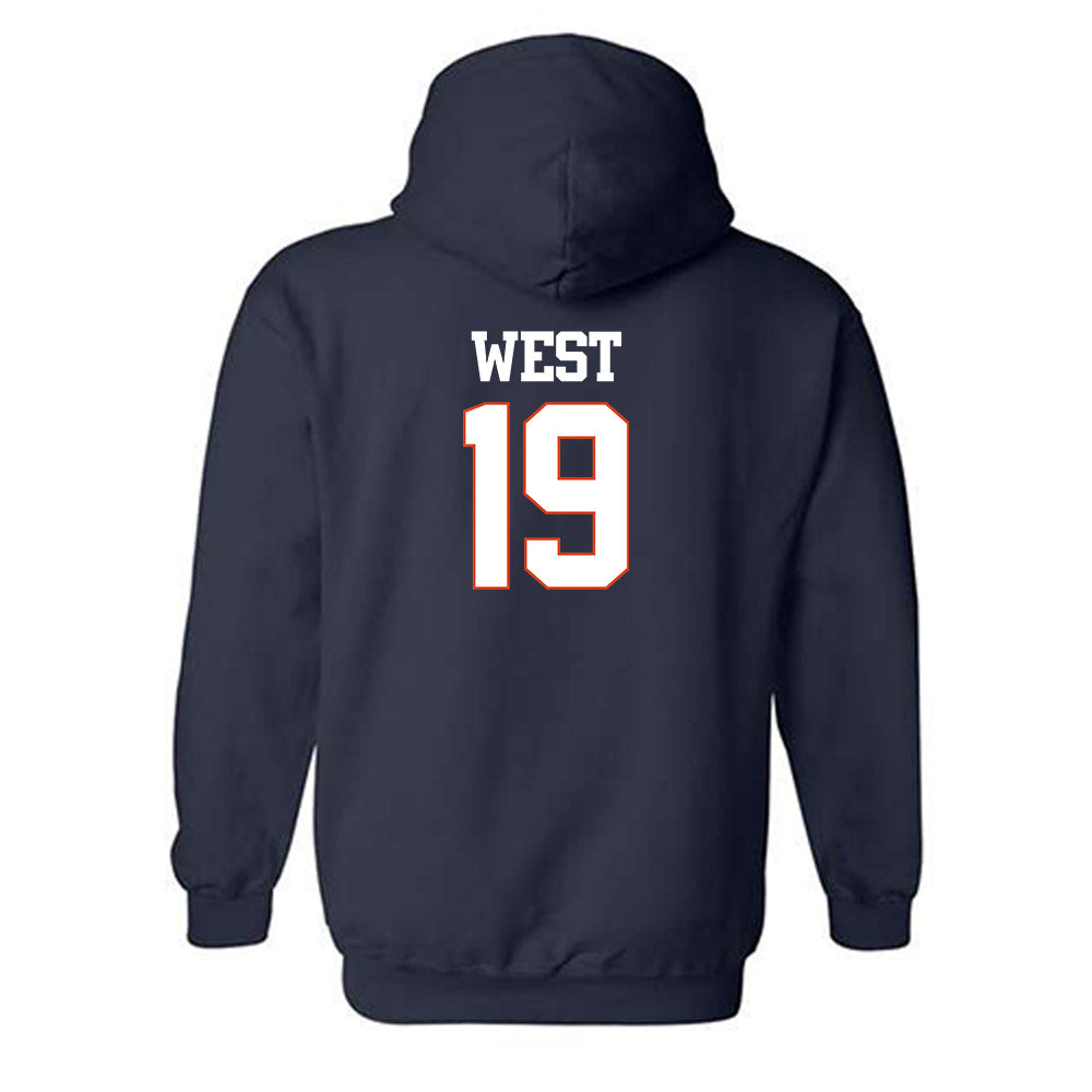 UTSA - NCAA Football : Tyrone West - Classic Shersey Hooded Sweatshirt-1
