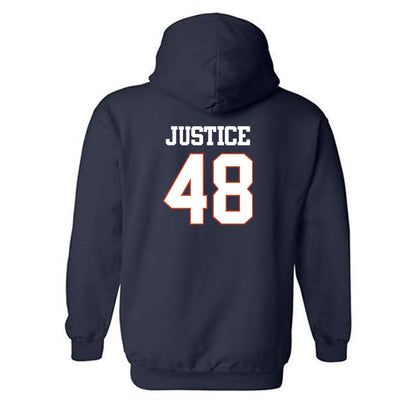 UTSA - NCAA Football : King Justice - Classic Shersey Hooded Sweatshirt-1