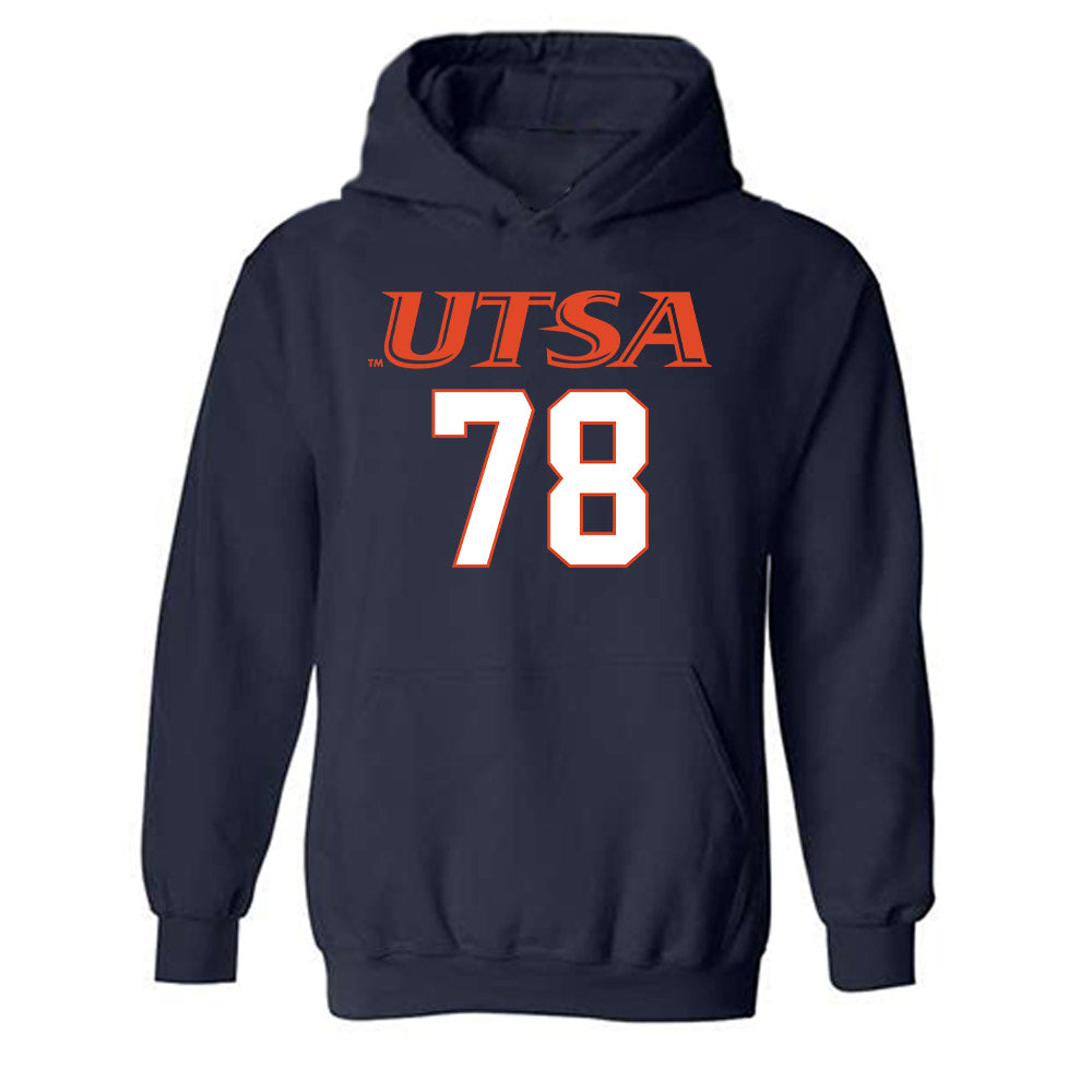 UTSA - NCAA Football : Jonah Miller - Classic Shersey Hooded Sweatshirt-0