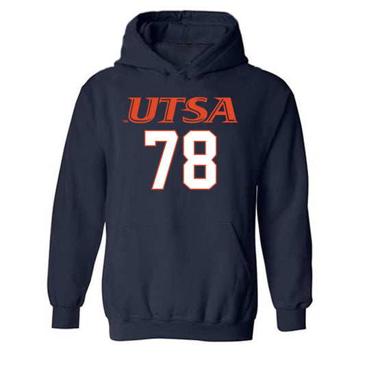 UTSA - NCAA Football : Jonah Miller - Classic Shersey Hooded Sweatshirt-0