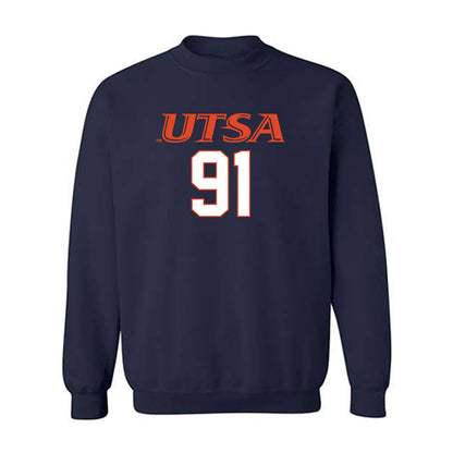 UTSA - NCAA Football : Jusiah Sampleton - Classic Shersey Crewneck Sweatshirt-0