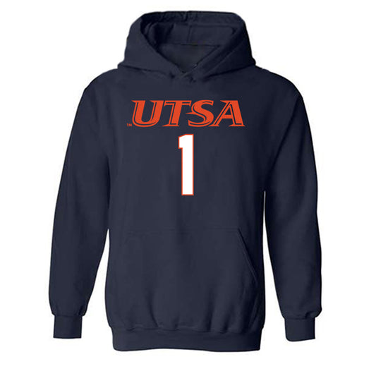 UTSA - NCAA Football : Tai Leonard - Classic Shersey Hooded Sweatshirt-0