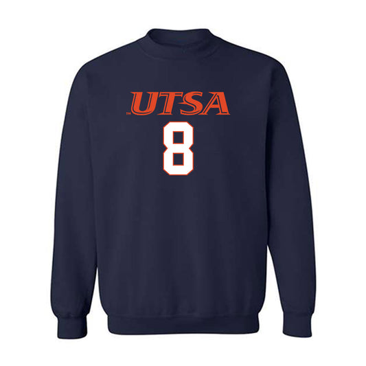 UTSA - NCAA Football : David Amador II - Classic Shersey Crewneck Sweatshirt-0