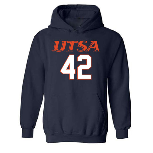 UTSA - NCAA Football : Lane Rogers - Classic Shersey Hooded Sweatshirt-0
