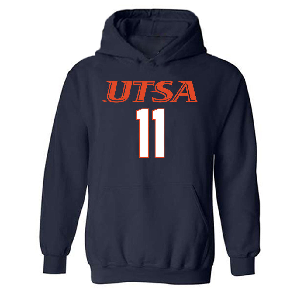 UTSA - NCAA Football : Brandon Tennison - Classic Shersey Hooded Sweatshirt-0
