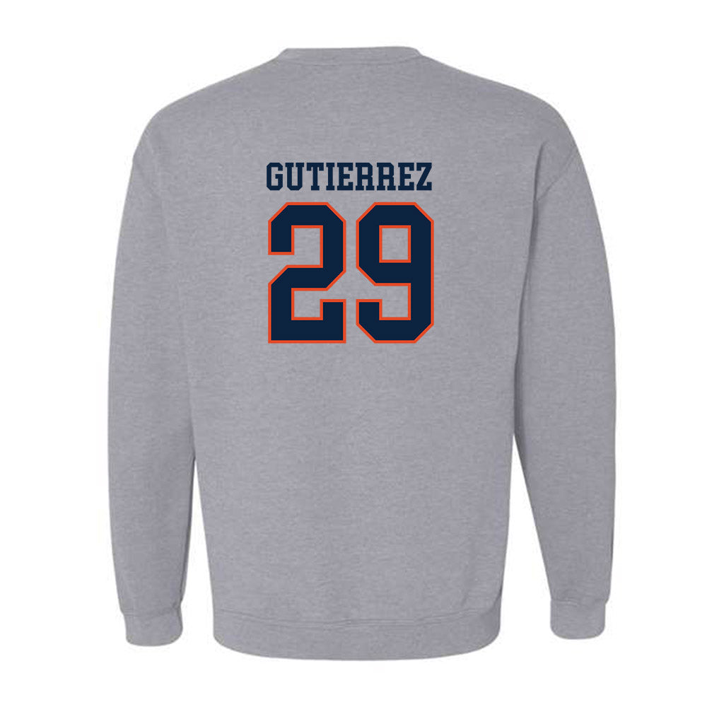 UTSA - NCAA Baseball : Christopher Gutierrez - Sports Shersey Crewneck Sweatshirt-1
