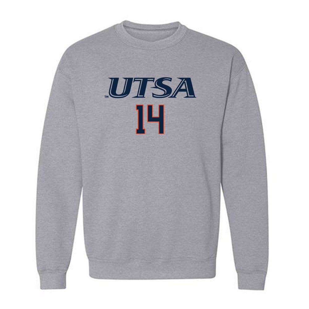 UTSA - NCAA Baseball : Mason Jacob - Sports Shersey Crewneck Sweatshirt-0