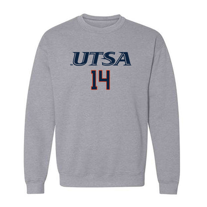 UTSA - NCAA Baseball : Mason Jacob - Sports Shersey Crewneck Sweatshirt-0