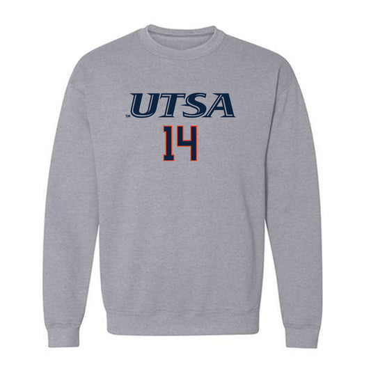 UTSA - NCAA Baseball : Mason Jacob - Sports Shersey Crewneck Sweatshirt-0