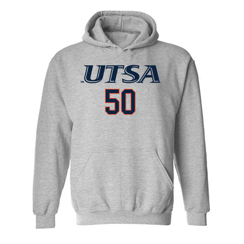UTSA - NCAA Baseball : Jake Qualia - Sports Shersey Hooded Sweatshirt-0