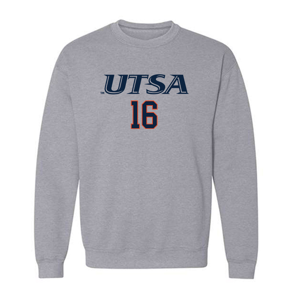 UTSA - NCAA Baseball : Blayne Lyne - Sports Shersey Crewneck Sweatshirt-0