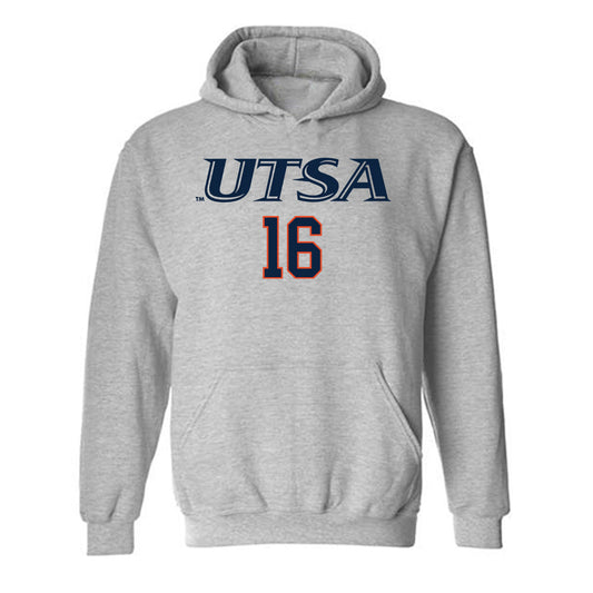 UTSA - NCAA Baseball : Blayne Lyne - Sports Shersey Hooded Sweatshirt-0