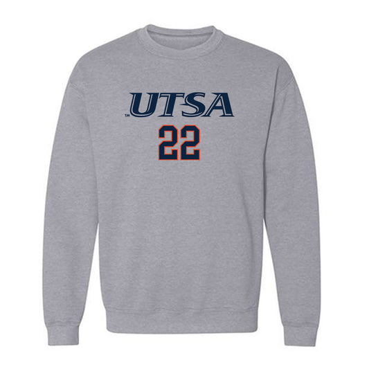 UTSA - NCAA Baseball : Garrett Gruell - Sports Shersey Crewneck Sweatshirt-0
