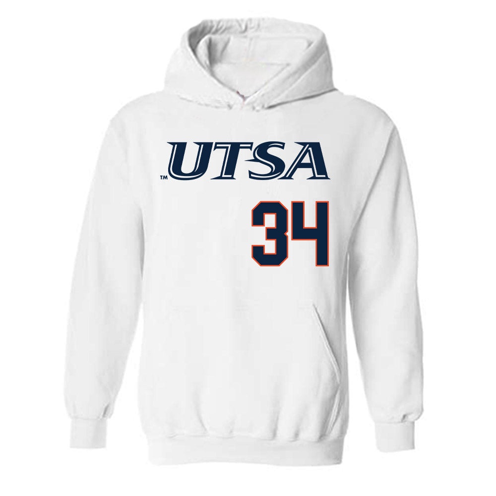 UTSA - NCAA Softball : Arlette Hernandez - Sports Shersey Hooded Sweatshirt-0