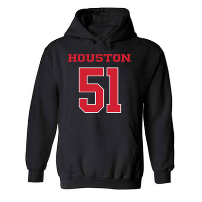 Houston - NCAA Football : Hunter Jones - Replica Shersey Hooded Sweatshirt-0