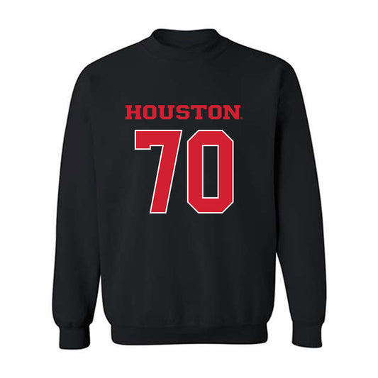 Houston - NCAA Football : Larry Crawford - Replica Shersey Crewneck Sweatshirt-0