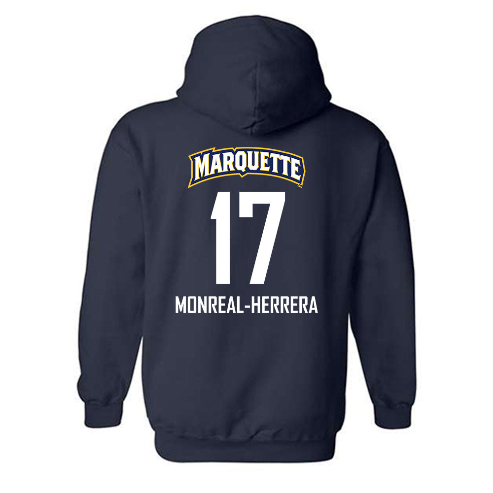 Marquette - NCAA Men's Soccer : Jonathan Monreal-Herrera - Sports Shersey Hooded Sweatshirt-1