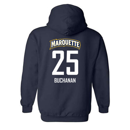 Marquette - NCAA Men's Soccer : Joey Buchanan - Sports Shersey Hooded Sweatshirt-1