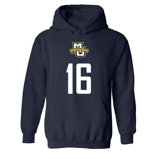Marquette - NCAA Men's Soccer : Grant Locker - Sports Shersey Hooded Sweatshirt-0