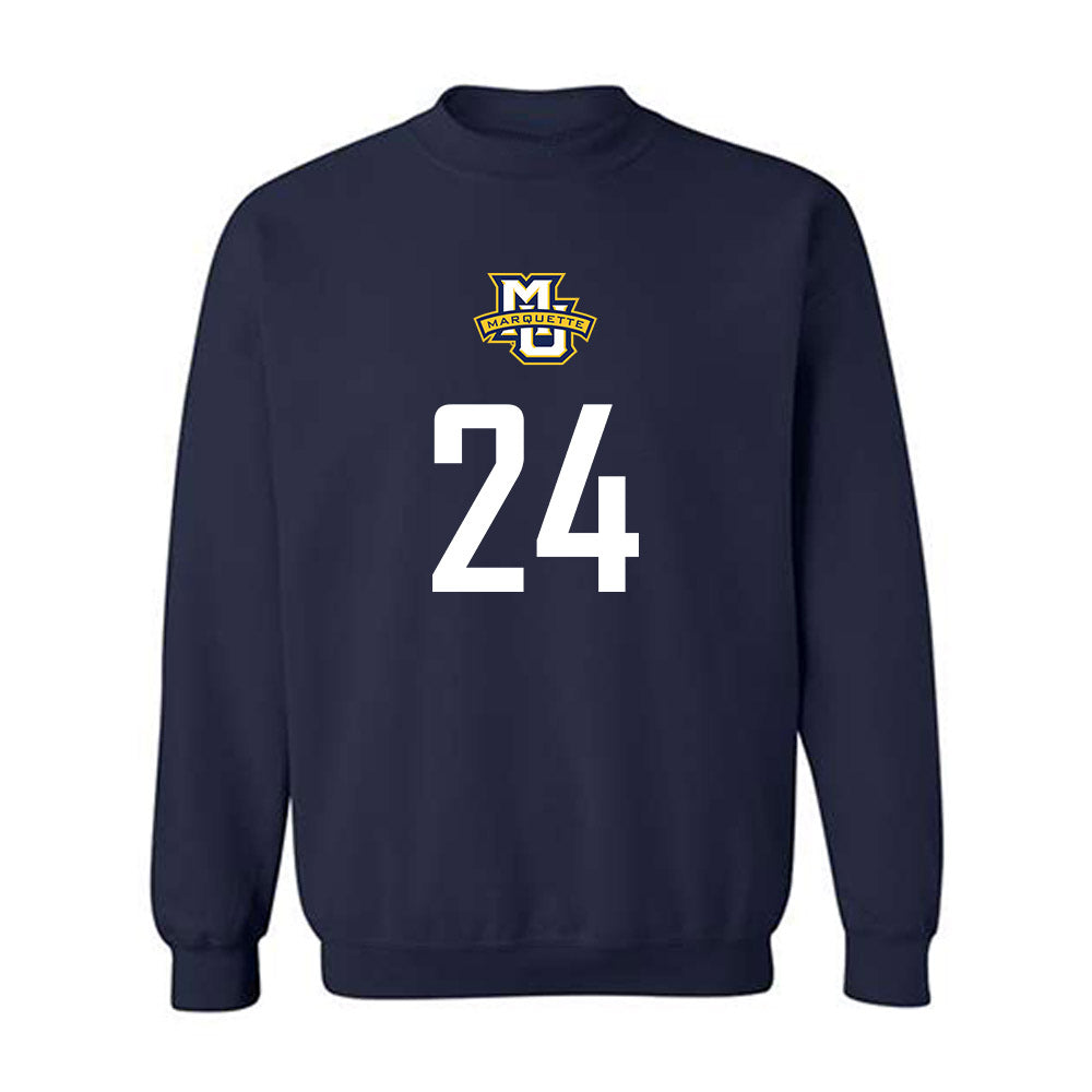 Marquette - NCAA Men's Soccer : Gabriel Miranda - Sports Shersey Crewneck Sweatshirt-0