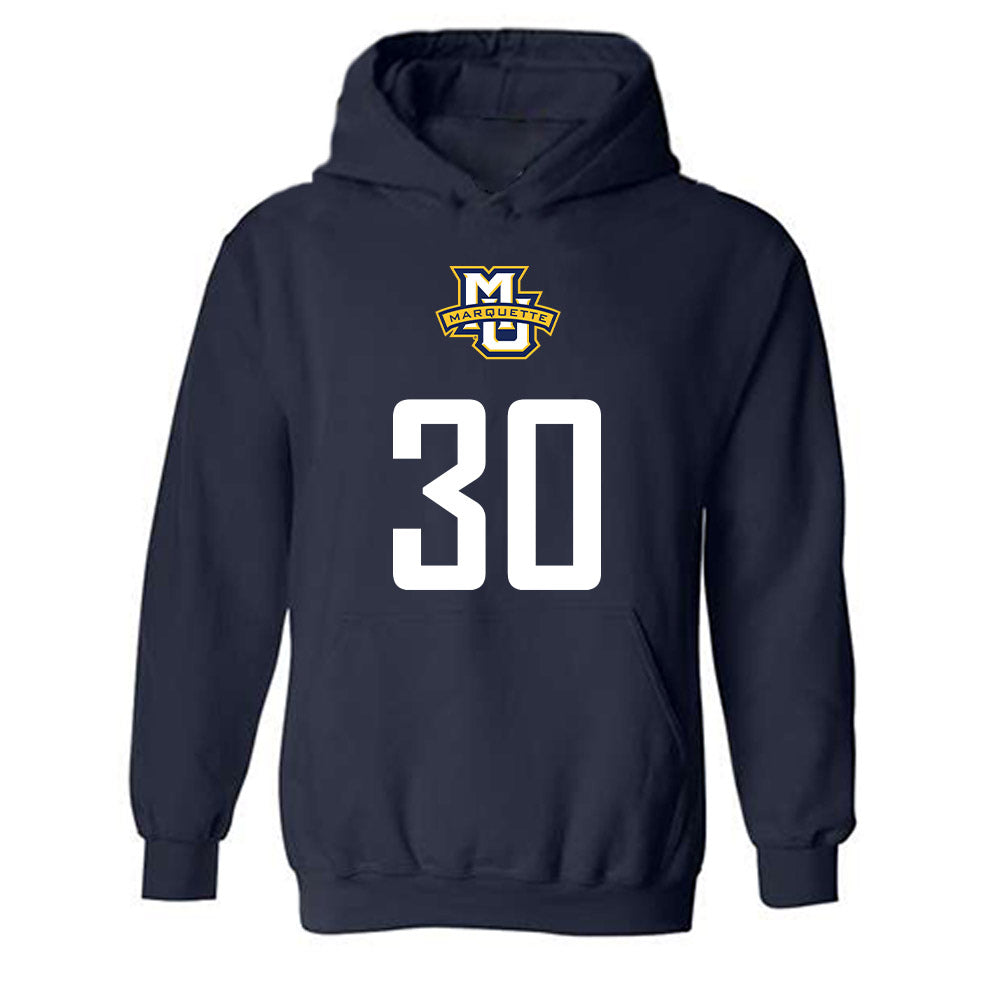 Marquette - NCAA Men's Soccer : Cameron Simpson - Sports Shersey Hooded Sweatshirt-0