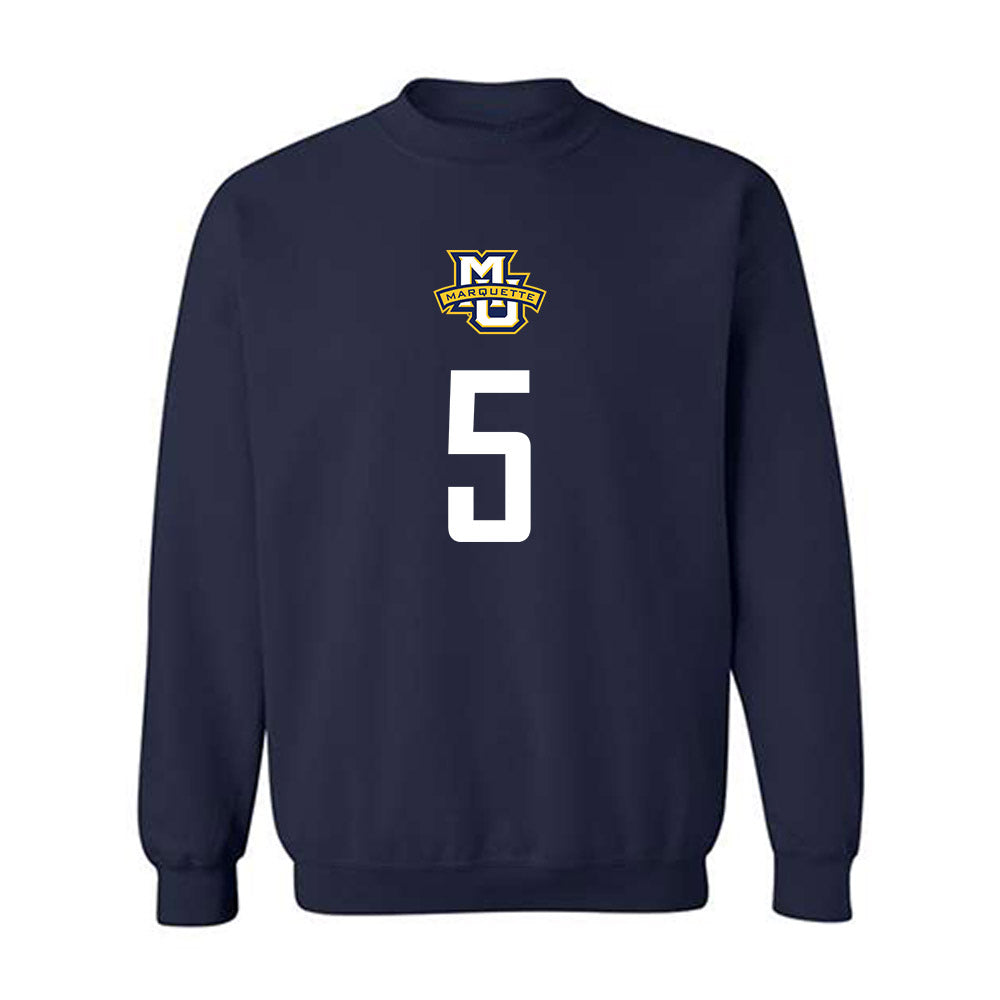 Marquette - NCAA Men's Soccer : Tristan Ronnestad-Stevens - Sports Shersey Crewneck Sweatshirt-0