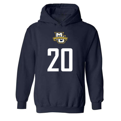 Marquette - NCAA Men's Soccer : Bryce Richards - Sports Shersey Hooded Sweatshirt-0